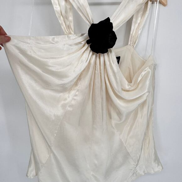 NWT J.Crew Collection Rosette Halter Top in Luster Crepe 2XL Bridal Minimalist - Picture 3 of 8